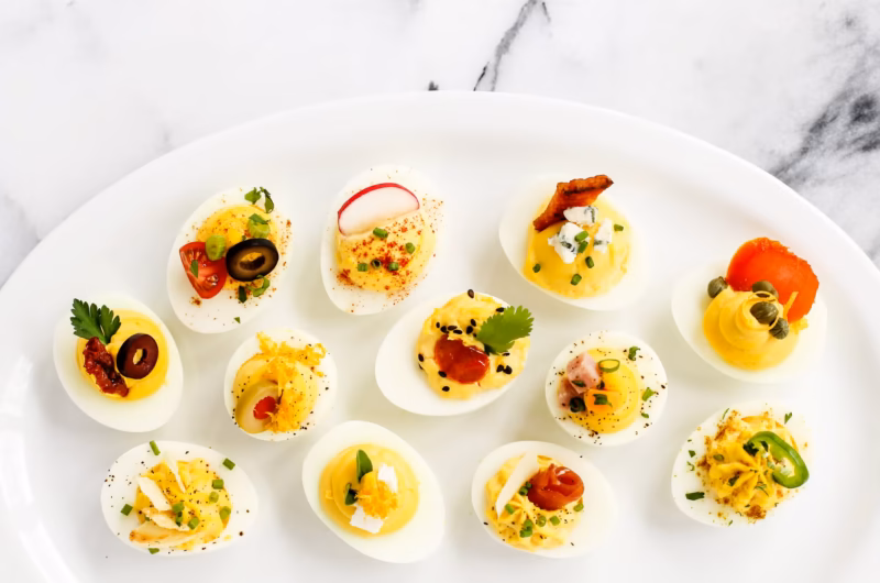 Pioneer Woman 12 Ways to Garnish Deviled Eggs