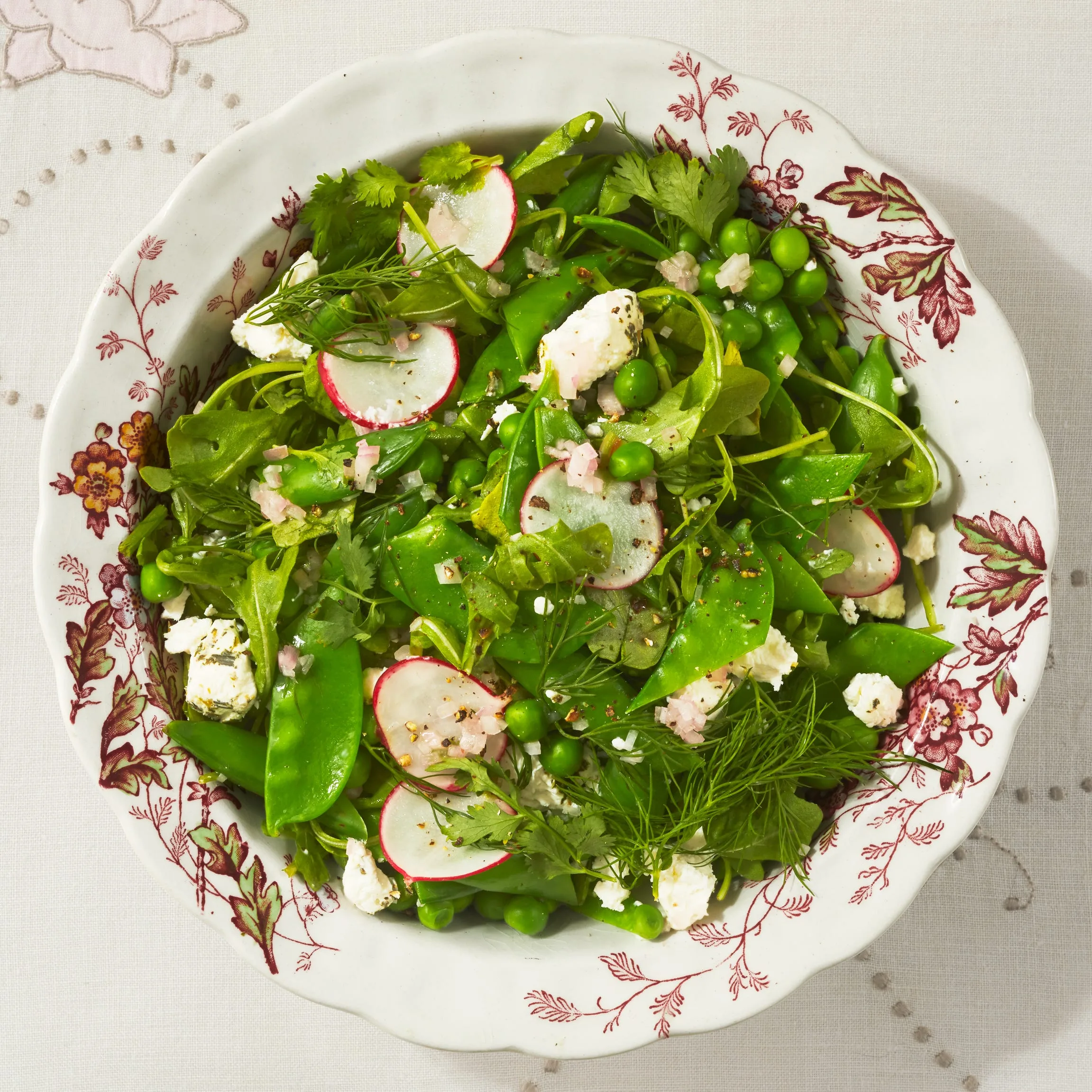Pioneer Woman Arugula and Three Pea Salad