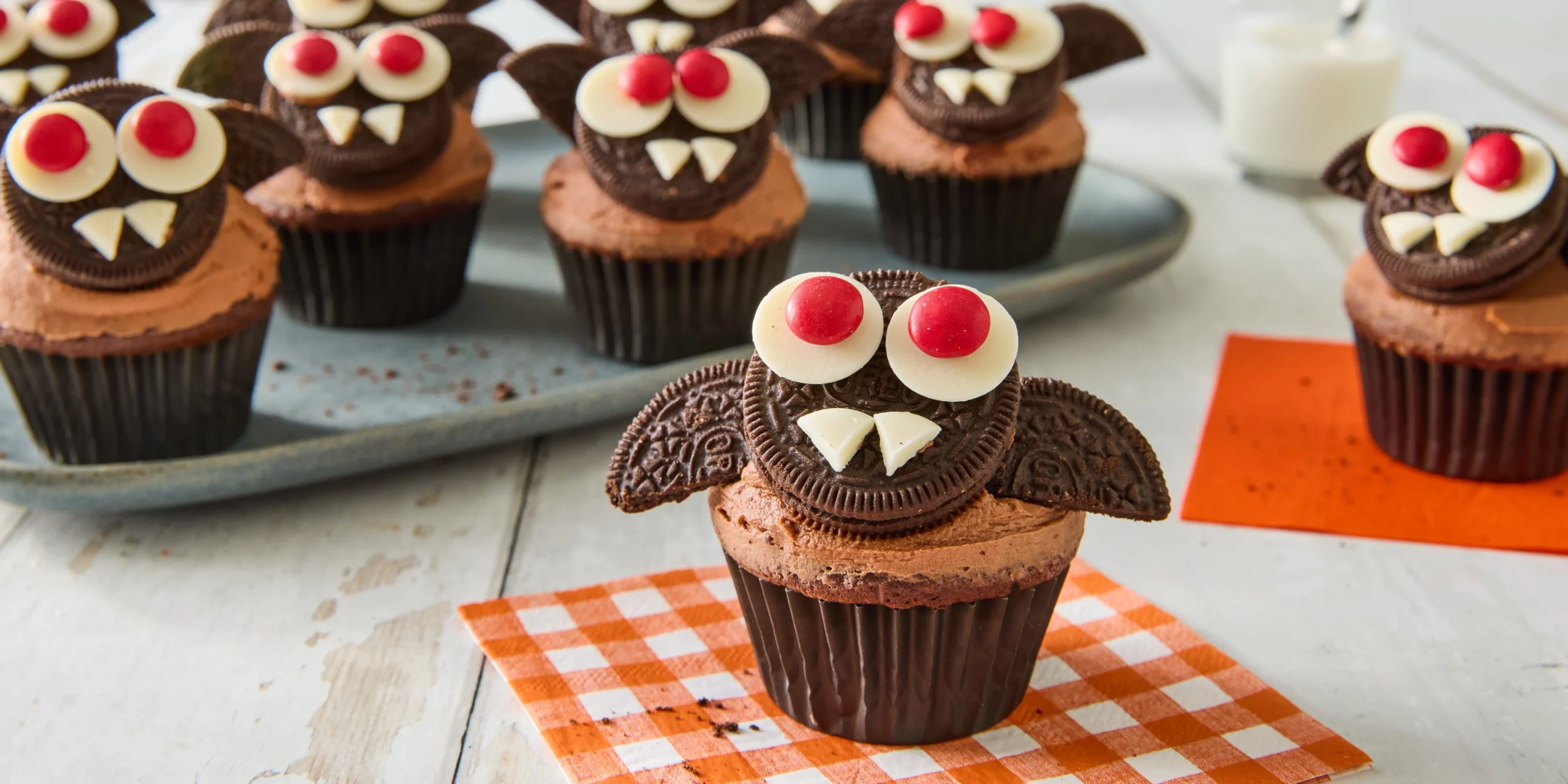 Pioneer Woman Bat Cupcakes